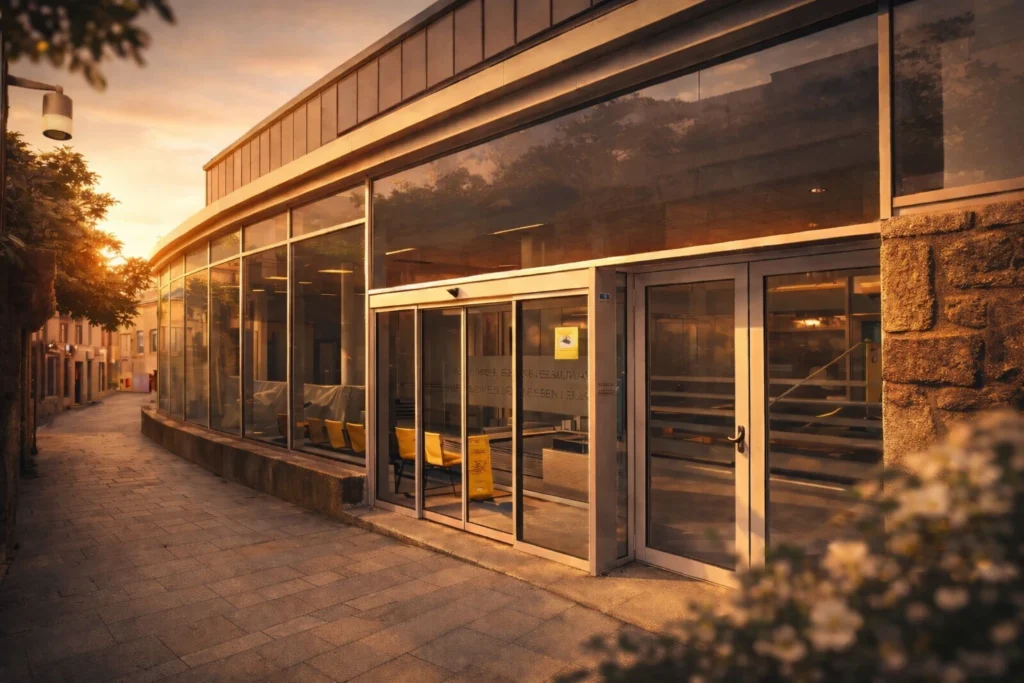 Registro Civil de Vigo, edificio institucional en el casco viejo, clave para abogados de familia en trámites legales.