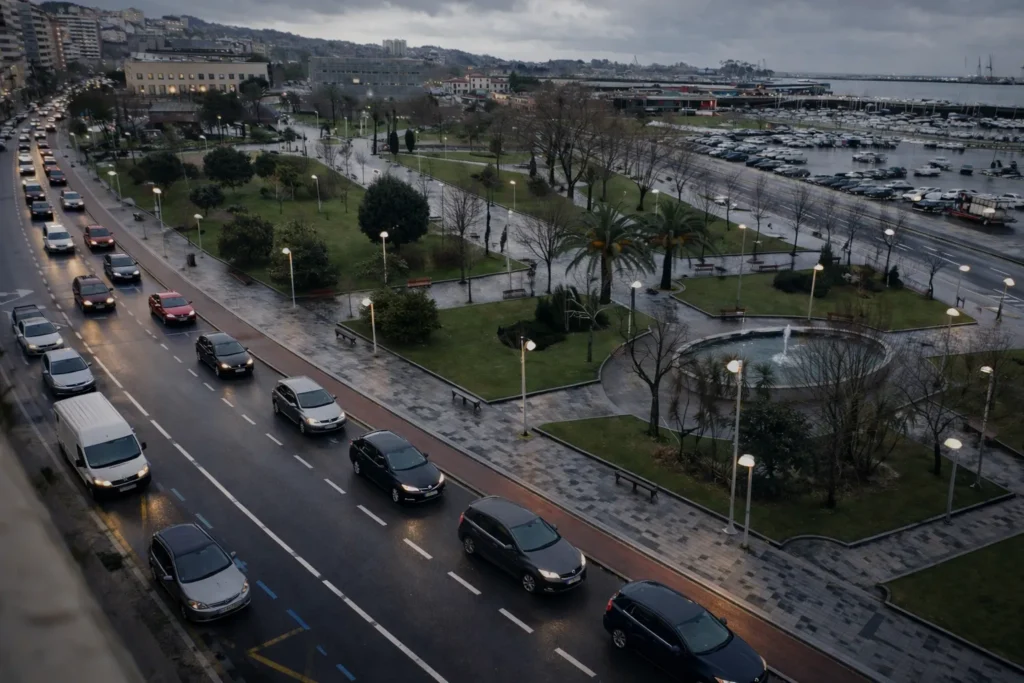 Avenida da Mariña en Vilagarcía de Arousa
